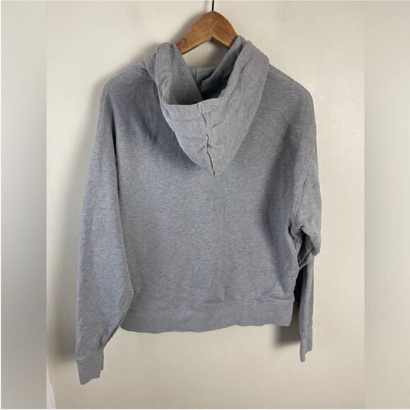 WeWoreWhat NWT Oversized boxy slouchy drop shoulder Hoodie in Heather Gray Large - Picture 4 of 7